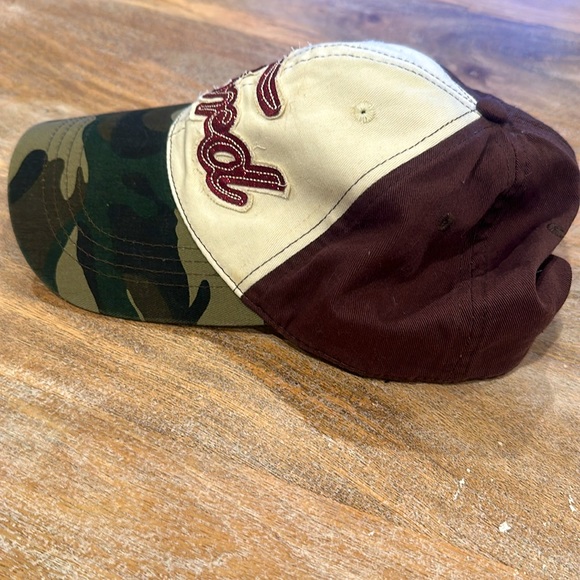 Women’s brown/camouflage Ford adjustable baseball cap trucker hat. 100% One size - Picture 5 of 7